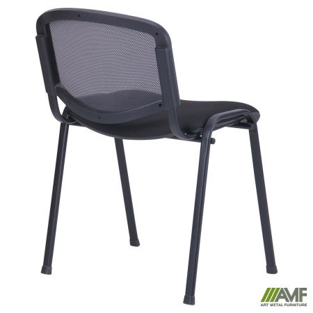 Фото 4 - Стул Изо Веб черный сиденья Сидней-6/спинка Сетка бордовая 