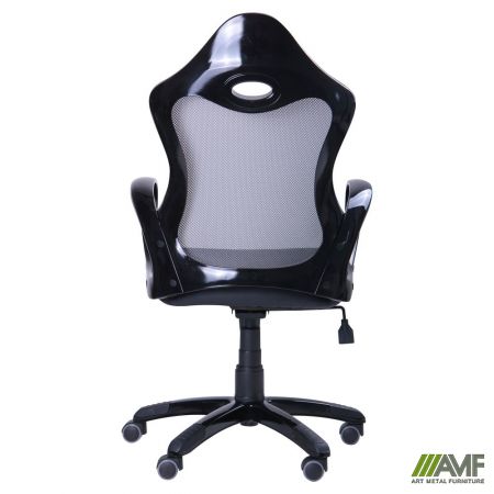 Фото 4 - Кресло Матрикс-1 Черный, сиденье Сетка черная/спинка Сетка серая
