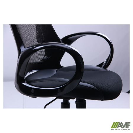 Фото 6 - Кресло Матрикс-LB Черный, сиденье Сетка черная/спинка Сетка черная