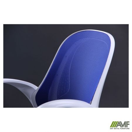 Фото 7 - Кресло Матрикс-LB Белый, сиденье Сетка черная/спинка Сетка синяя