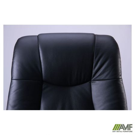 Фото 7 - Кресло Ванкувер, кожа черная (625-B+PVC)