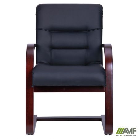 Фото 3 - Кресло Роял CF бук Кожа Люкс комбинированная Темно-коричневая
