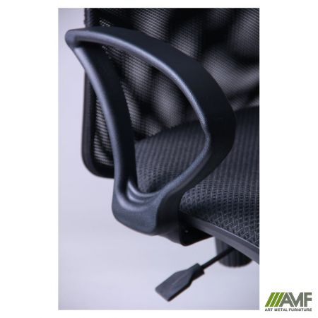 Фото 5 - Кресло Oxi/АМФ-4 сиденье Сетка черная/спинка Сетка оранжевая 