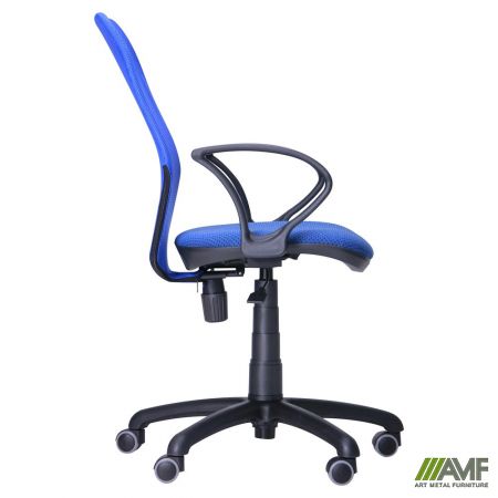 Фото 2 - Кресло Oxi/АМФ-4 сиденье Сетка черная/спинка Сетка синяя 