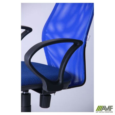 Фото 5 - Кресло Oxi/АМФ-4 сиденье Сетка черная/спинка Сетка синяя 