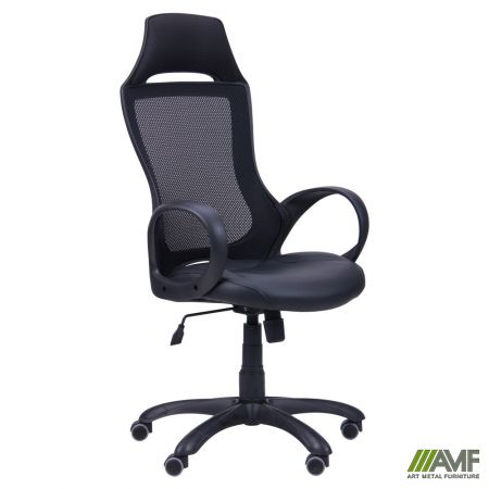 Фото 1 - Кресло Viper черный, сиденье Неаполь N-20/спинка Сетка черная