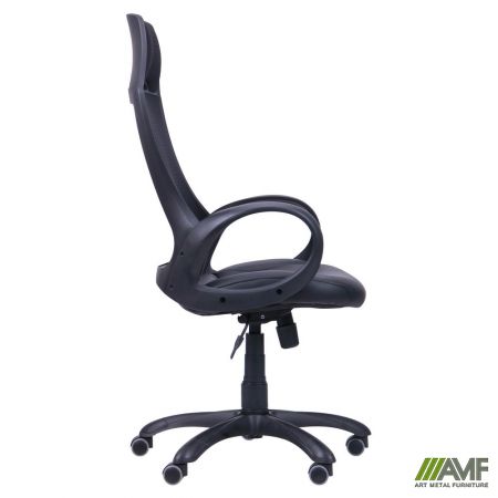 Фото 3 - Кресло Viper черный, сиденье Неаполь N-20/спинка Сетка черная