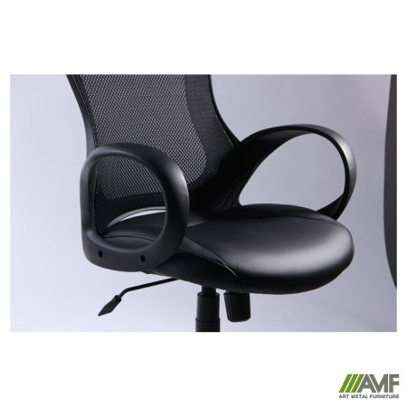 Фото 6 - Кресло Viper черный, сиденье Неаполь N-20/спинка Сетка черная