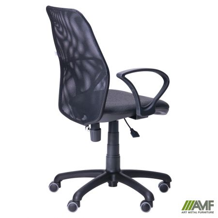 Фото 4 - Кресло Oxi/АМФ-4 сиденье Сетка черная/спинка Сетка серая 