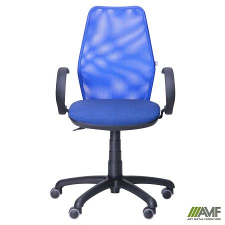 Фото 3 - Кресло Oxi/АМФ-5 сиденье А-02/спинка Сетка синяя 