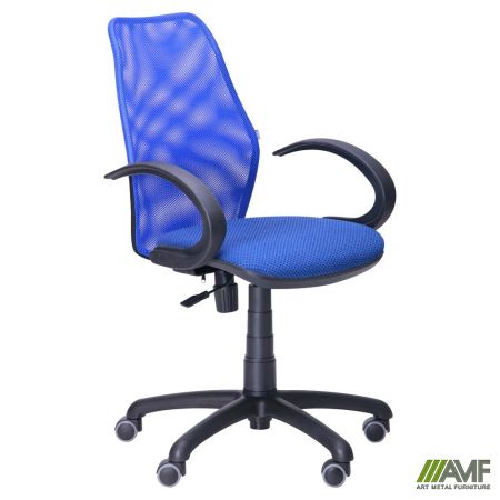 Фото 1 - Кресло Oxi/АМФ-5 сиденье А-14/спинка Сетка синяя 