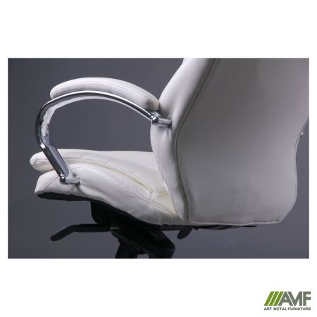 Фото 7 - Кресло Валенсия HB кожзам белый (CS-618E PU WHITE)