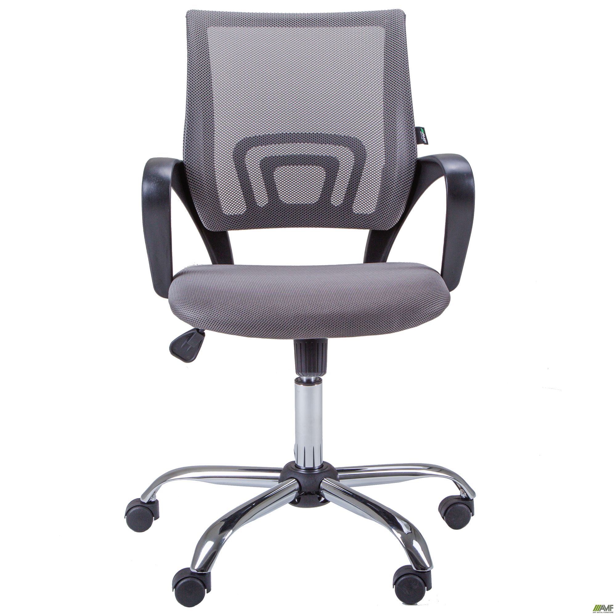 Фото 2 - Крiсло Веб Хром Сiтка сiра Фото 2 - Крiсло Веб Хром Сiтка сiра