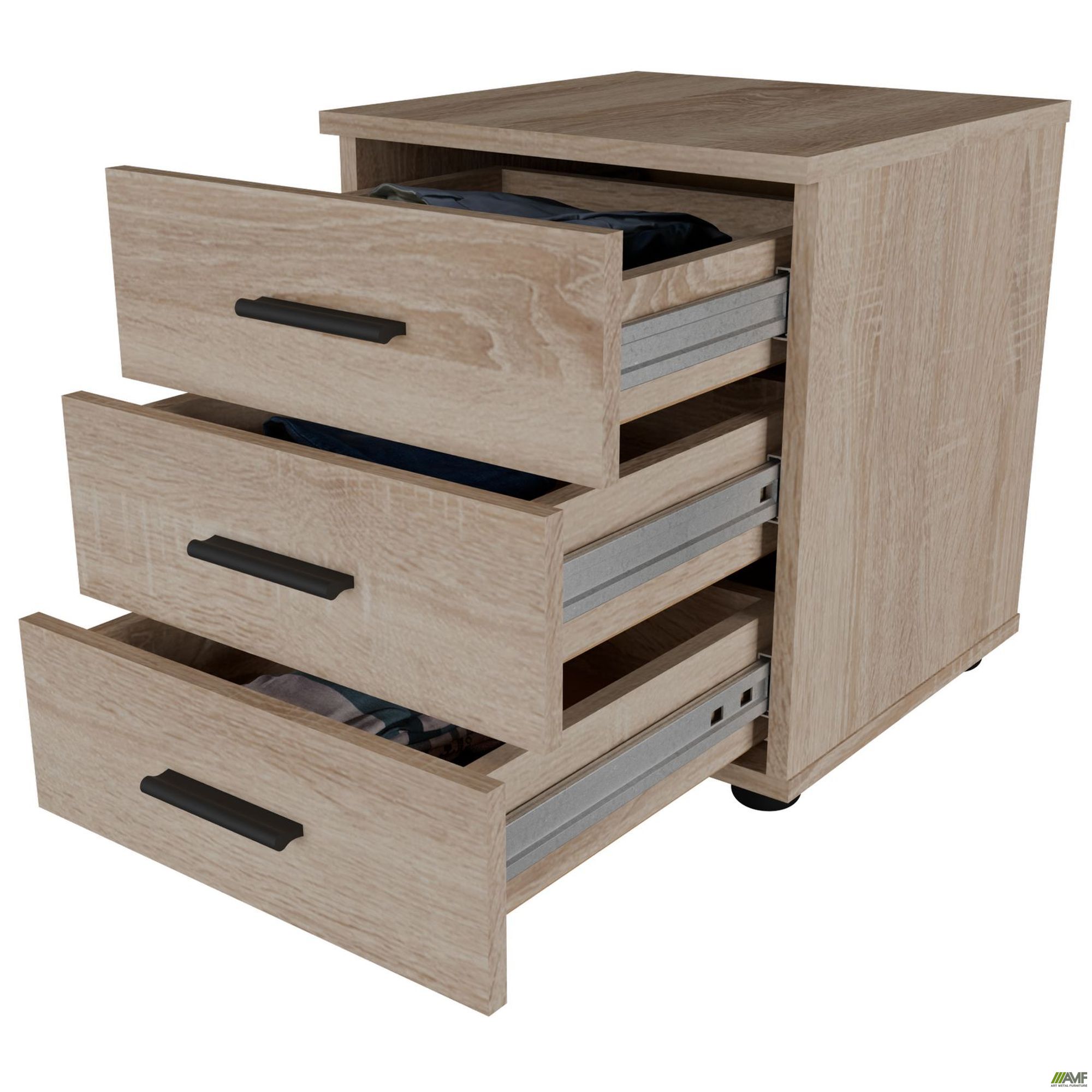 Фото 6 - Тумба Asti AS400 (400х400х460Н) Дуб Сонома  Фото 6 - Тумба Asti AS400 (400х400х460Н) Дуб Сонома