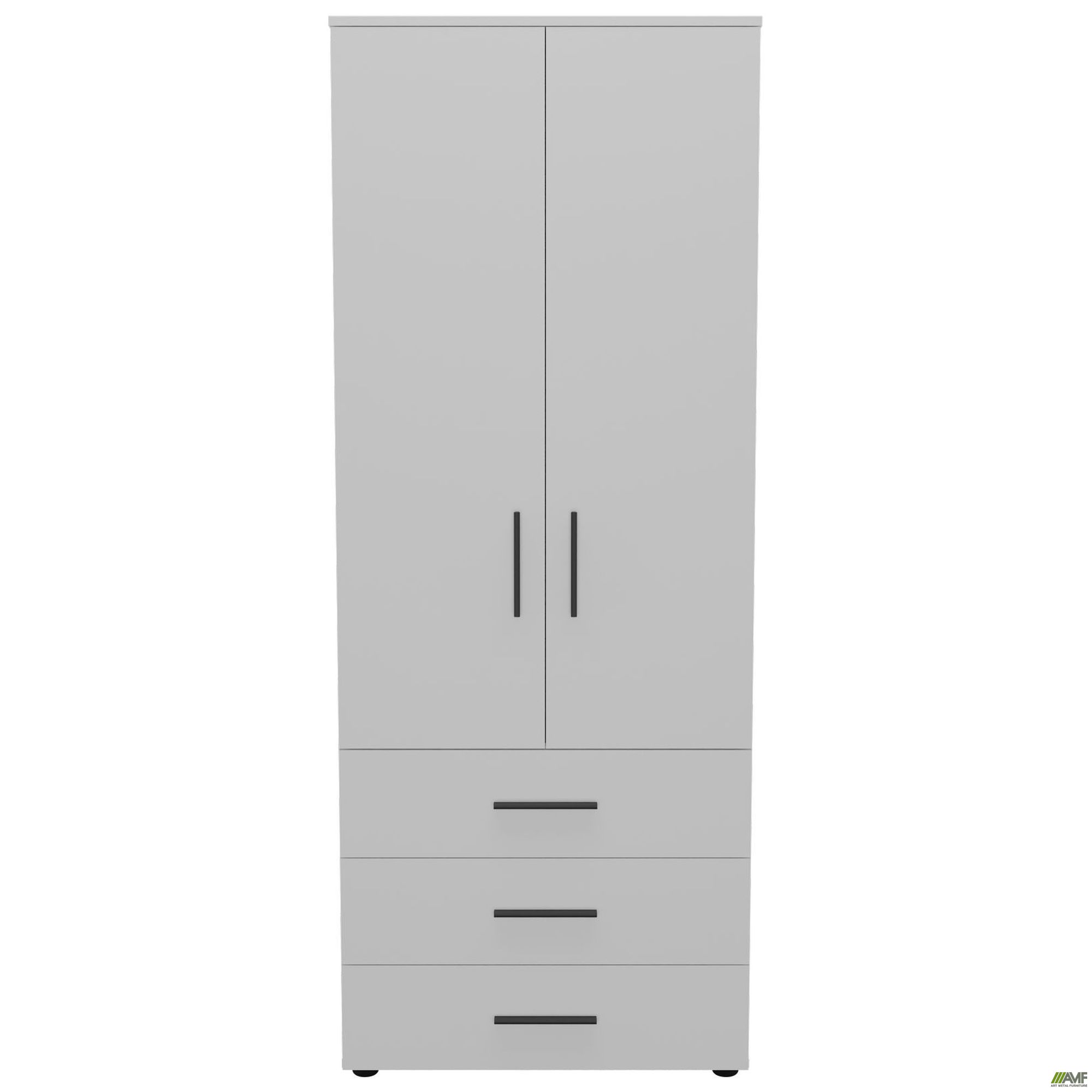 Фото 2 - Шафа гардеробна City 2-х дверна 3 шухляди (760х500х1930Н) Білий Фото 2 - Шафа гардеробна City 2-х дверна 3 шухляди (760х500х1930Н) Білий