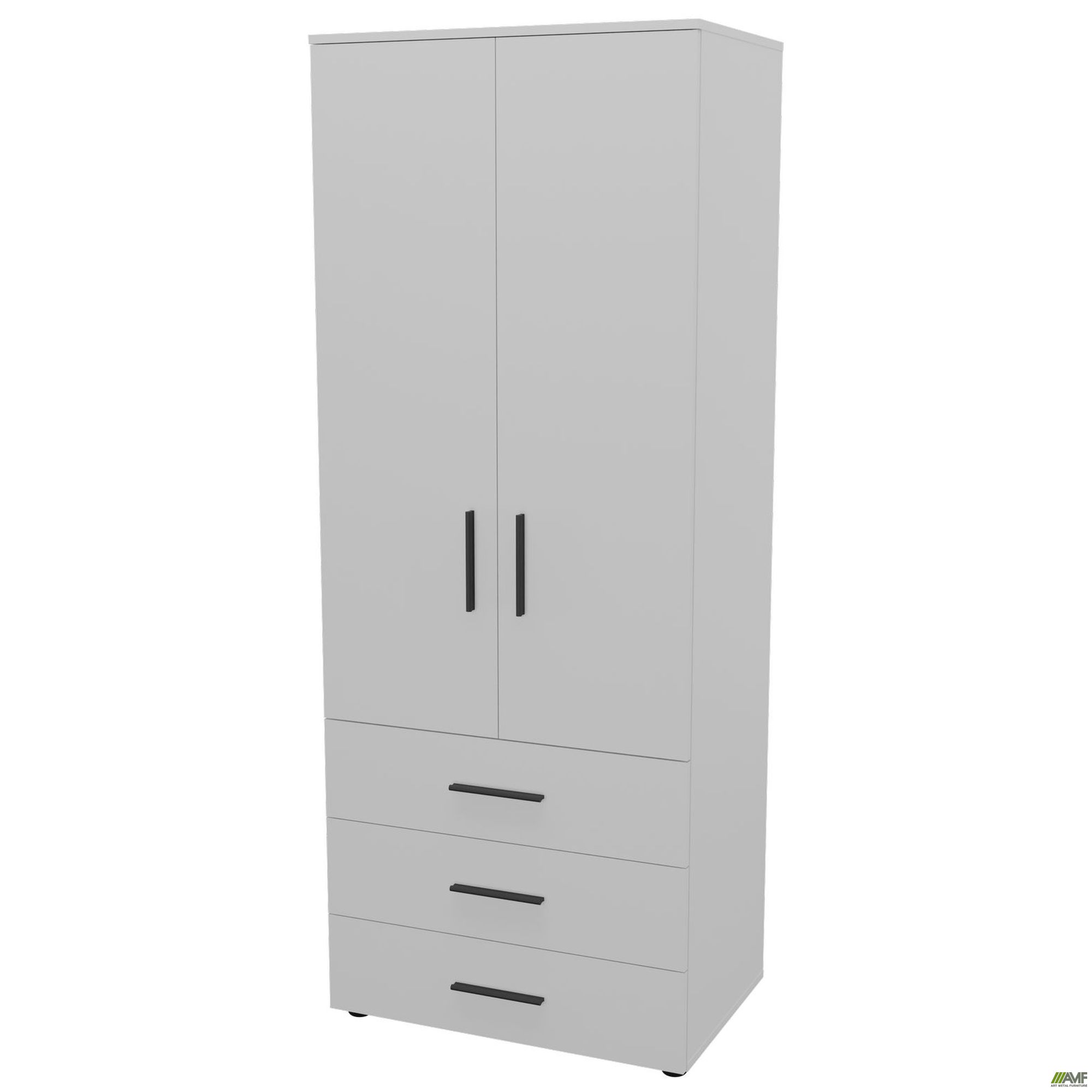 Фото 3 - Шафа гардеробна City 2-х дверна 3 шухляди (760х500х1930Н) Білий Фото 3 - Шафа гардеробна City 2-х дверна 3 шухляди (760х500х1930Н) Білий