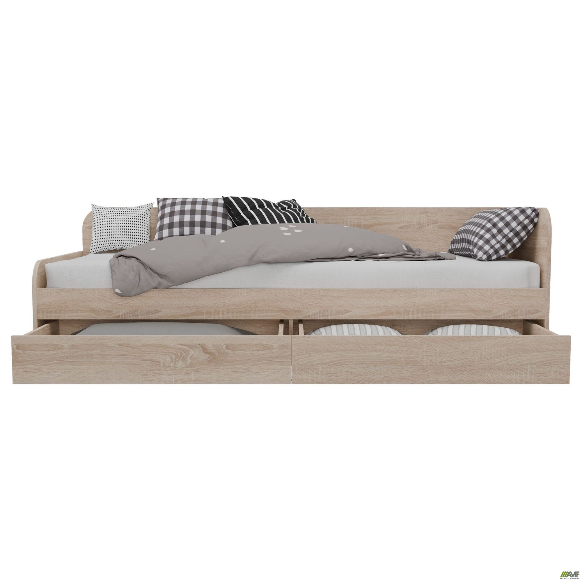 Фото 11 - Ліжко односпальне City дві шухляди під матрац 1900х800 Дуб Сонома Фото 11 - Ліжко односпальне City дві шухляди під матрац 1900х800 Дуб Сонома