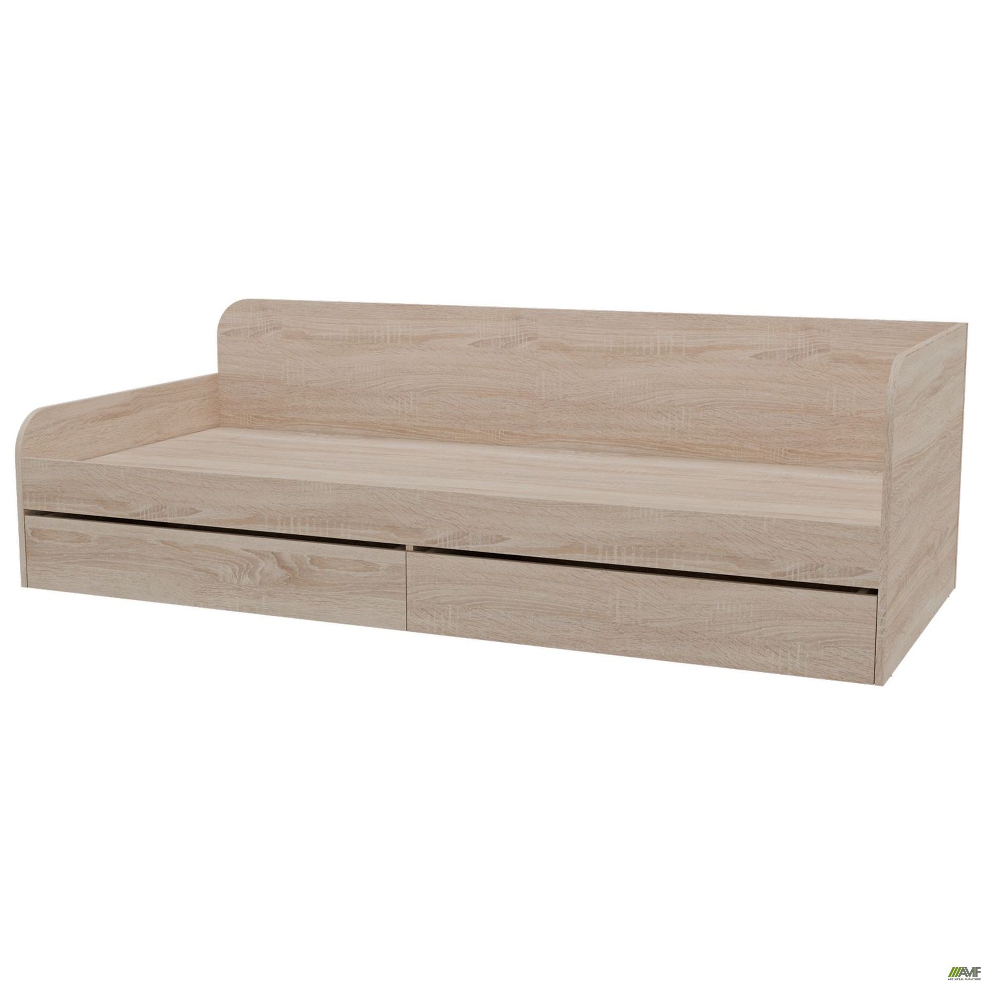 Фото 3 - Ліжко односпальне City дві шухляди під матрац 1900х800 Дуб Сонома Фото 3 - Ліжко односпальне City дві шухляди під матрац 1900х800 Дуб Сонома