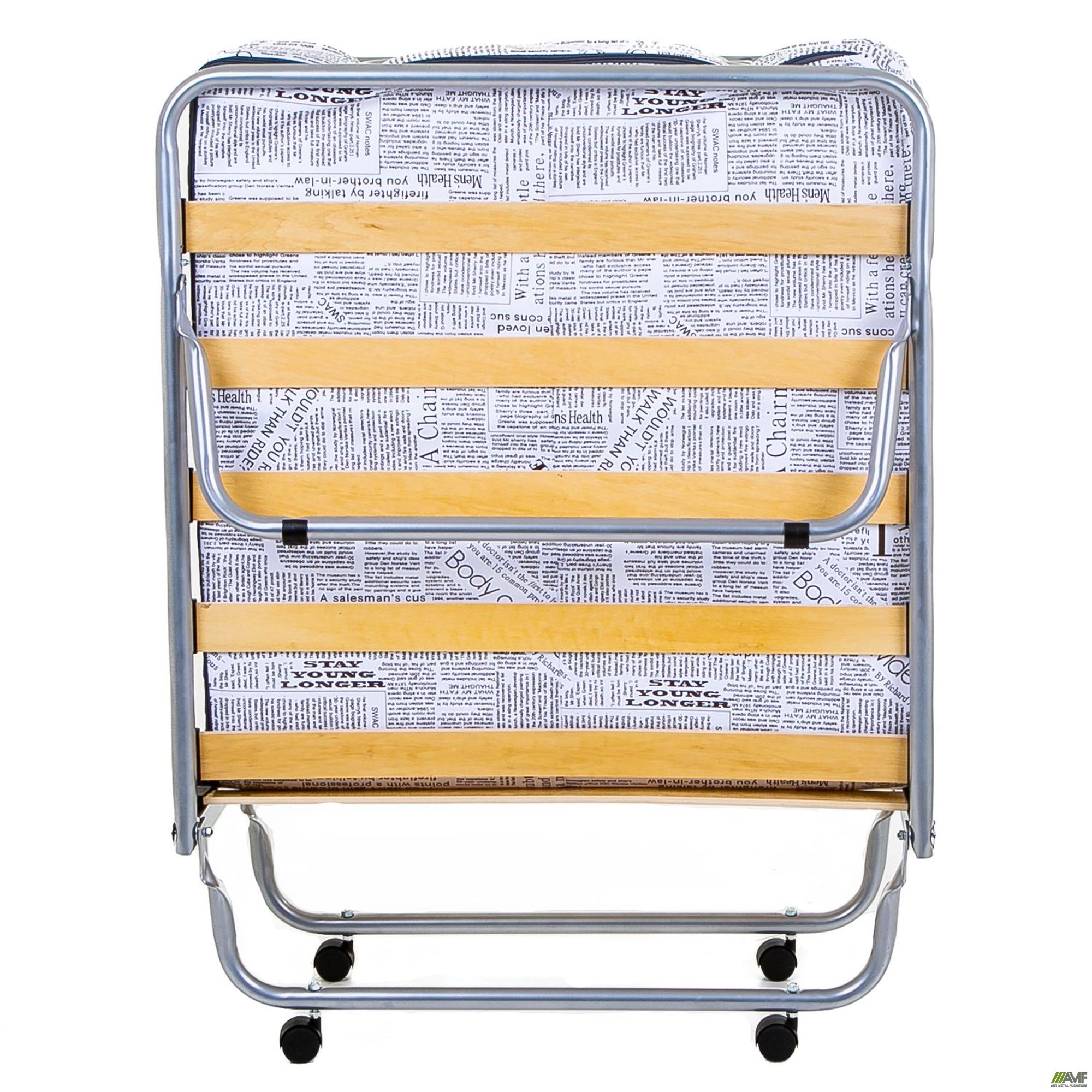 Фото 2 - Раскладушка Классик с матрасом 1900*800 Газетка Н-47 (Пресса) Фото 2 - Раскладушка Классик с матрасом 1900*800 Газетка Н-47 (Пресса)