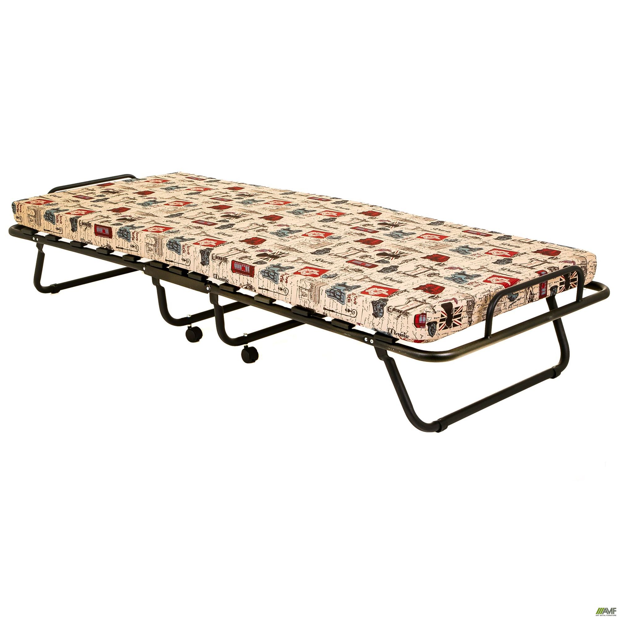 Фото 3 - Раскладушка Классик черная с матрасом 1900*800 Газетка Н-11 (Брит) Фото 3 - Раскладушка Классик черная с матрасом 1900*800 Газетка Н-11 (Брит)