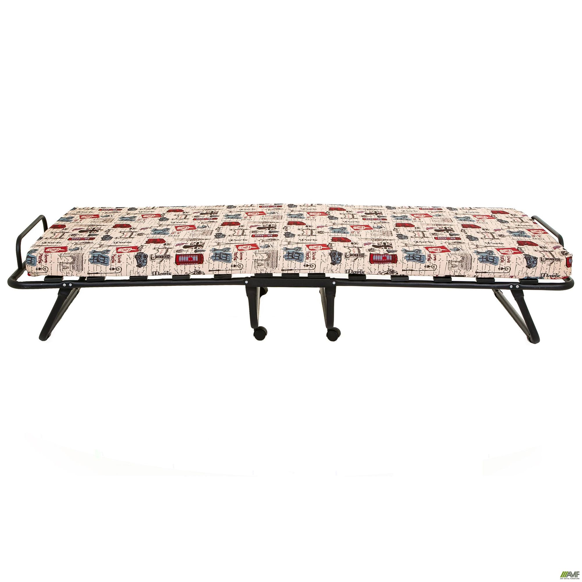 Фото 4 - Раскладушка Классик черная с матрасом 1900*800 Газетка Н-11 (Брит) Фото 4 - Раскладушка Классик черная с матрасом 1900*800 Газетка Н-11 (Брит)