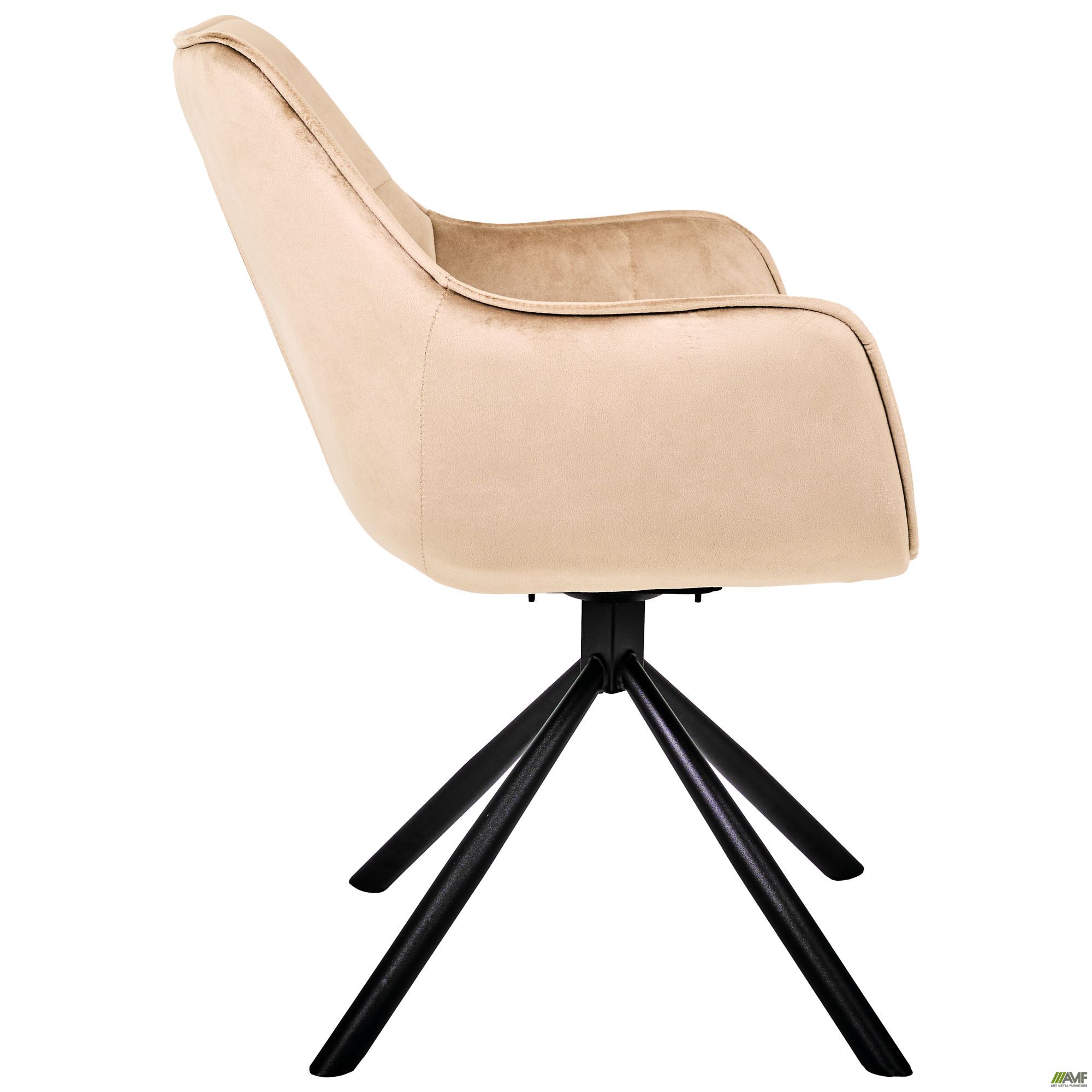 Фото 3 - Кресло поворотное Jasmin вельвет капучино Фото 3 - Кресло поворотное Jasmin вельвет капучино