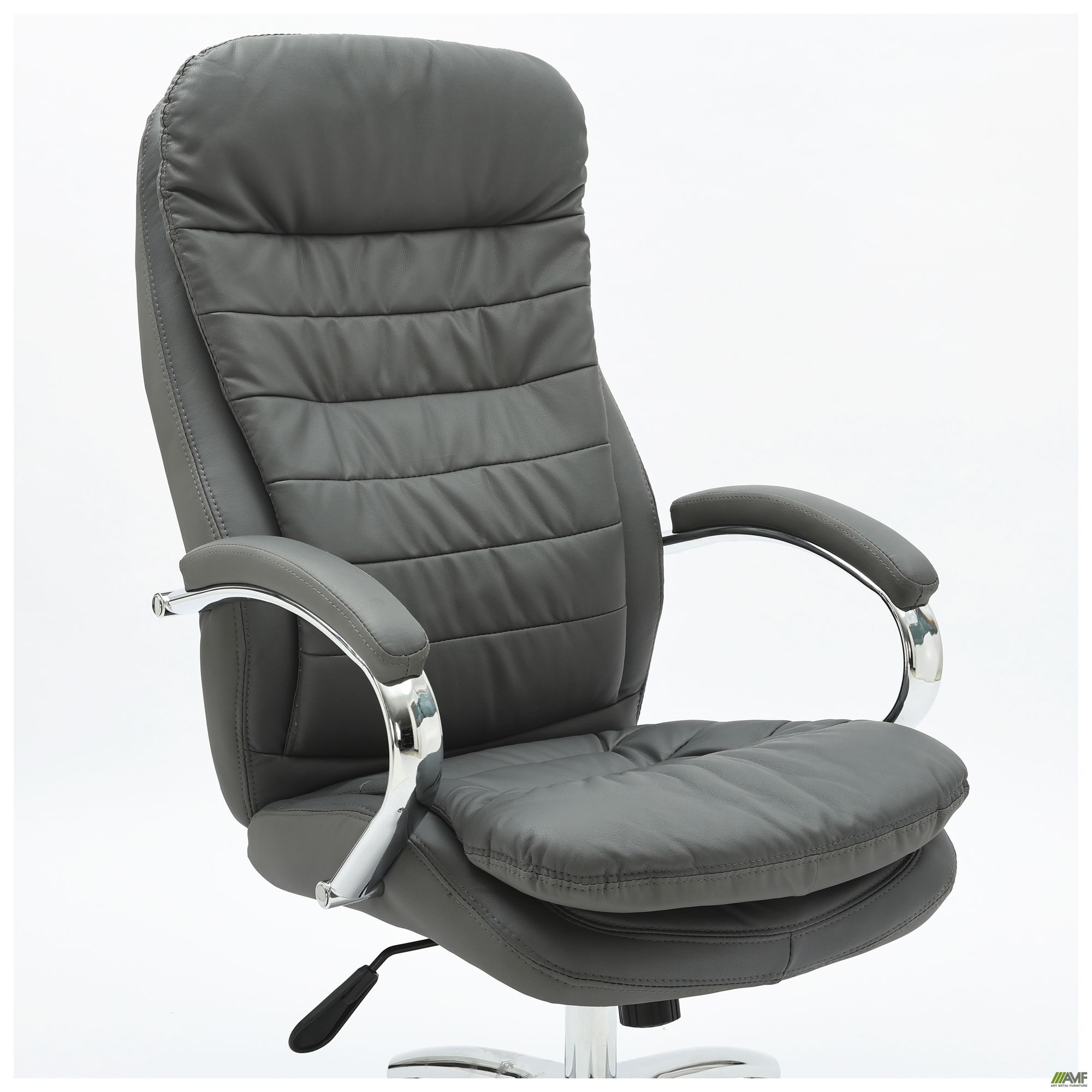 Фото 6 - Кресло Valencia , механизм Anifix, кожзам серый Фото 6 - Кресло Valencia , механизм Anifix, кожзам серый