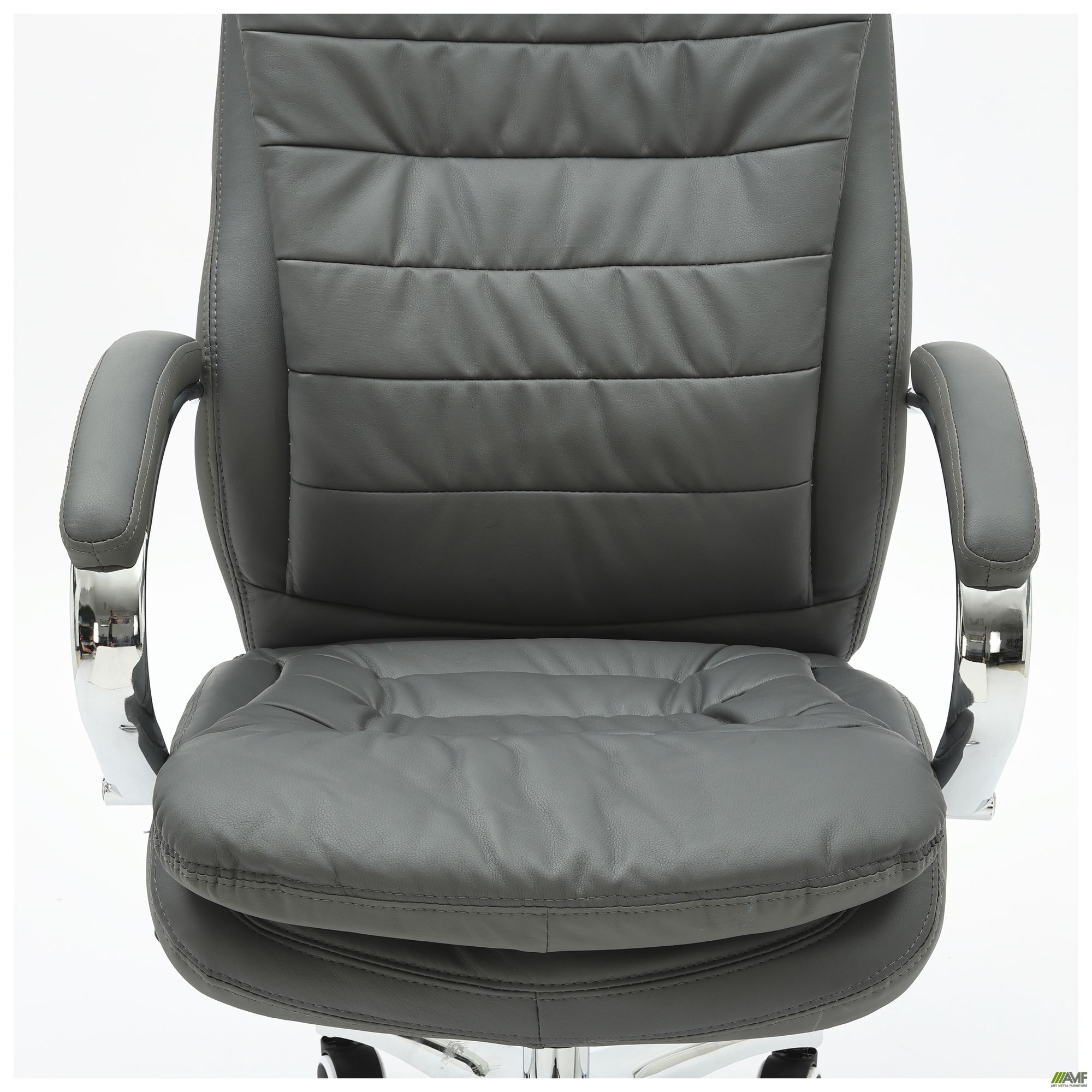 Фото 8 - Кресло Valencia , механизм Anifix, кожзам серый Фото 8 - Кресло Valencia , механизм Anifix, кожзам серый