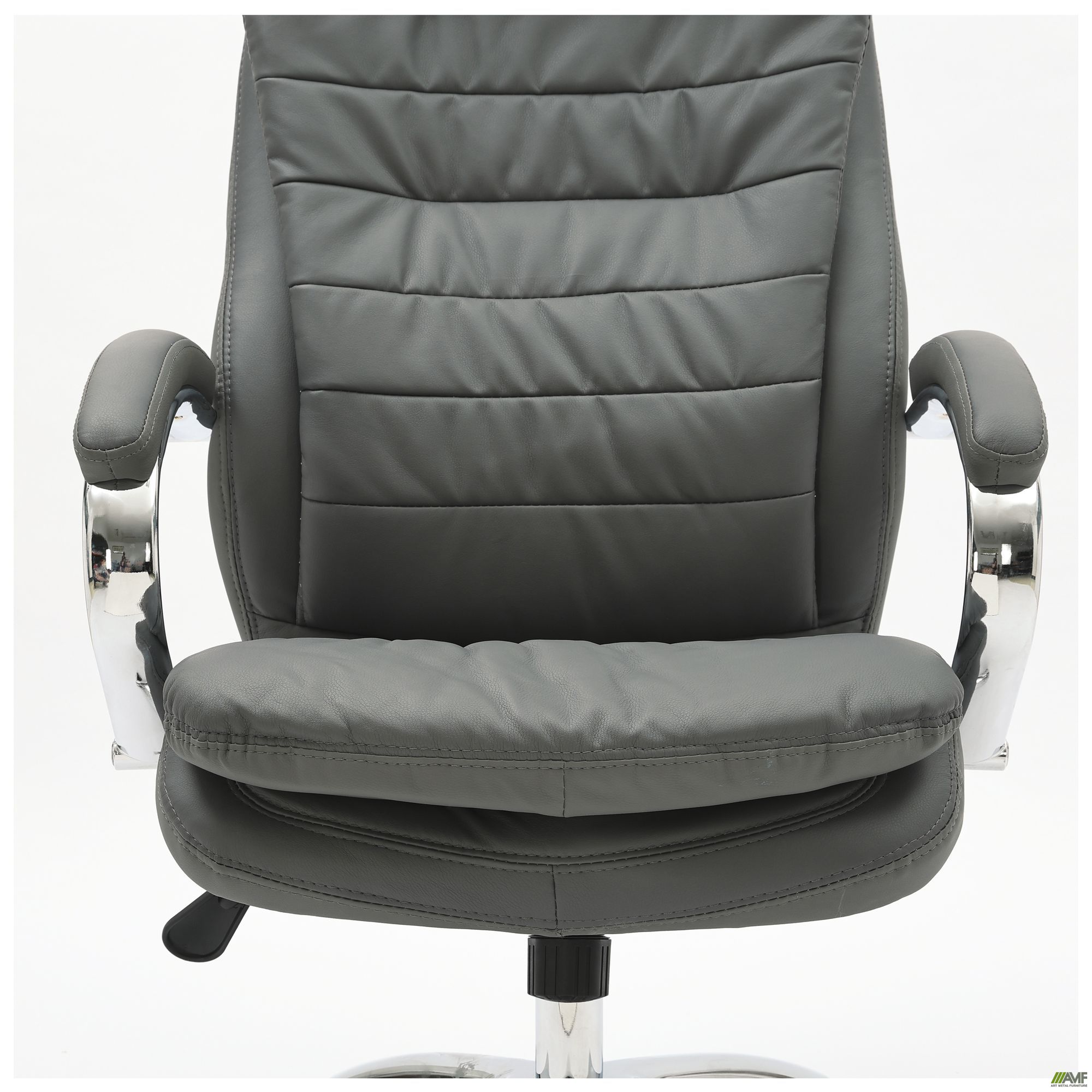 Фото 9 - Кресло Valencia , механизм Anifix, кожзам серый Фото 9 - Кресло Valencia , механизм Anifix, кожзам серый