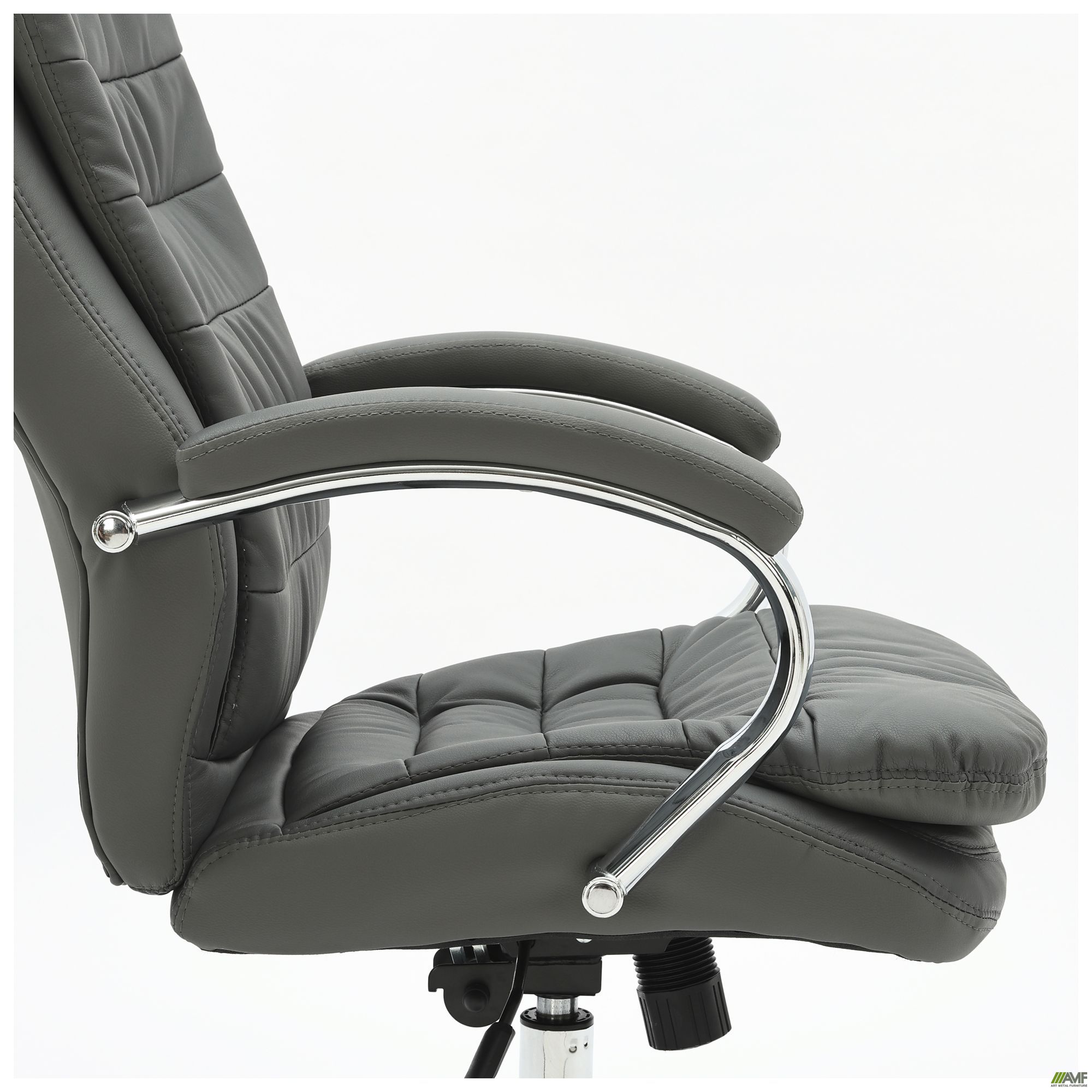 Фото 10 - Кресло Valencia , механизм Anifix, кожзам серый Фото 10 - Кресло Valencia , механизм Anifix, кожзам серый