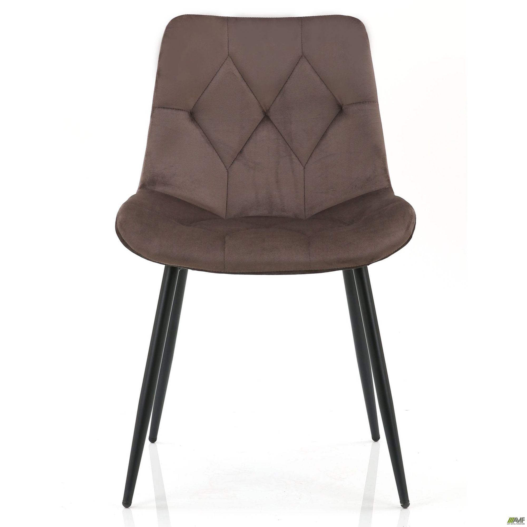 Фото 3 - Стул Justin вельвет темно-коричневый Фото 3 - Стул Justin вельвет темно-коричневый