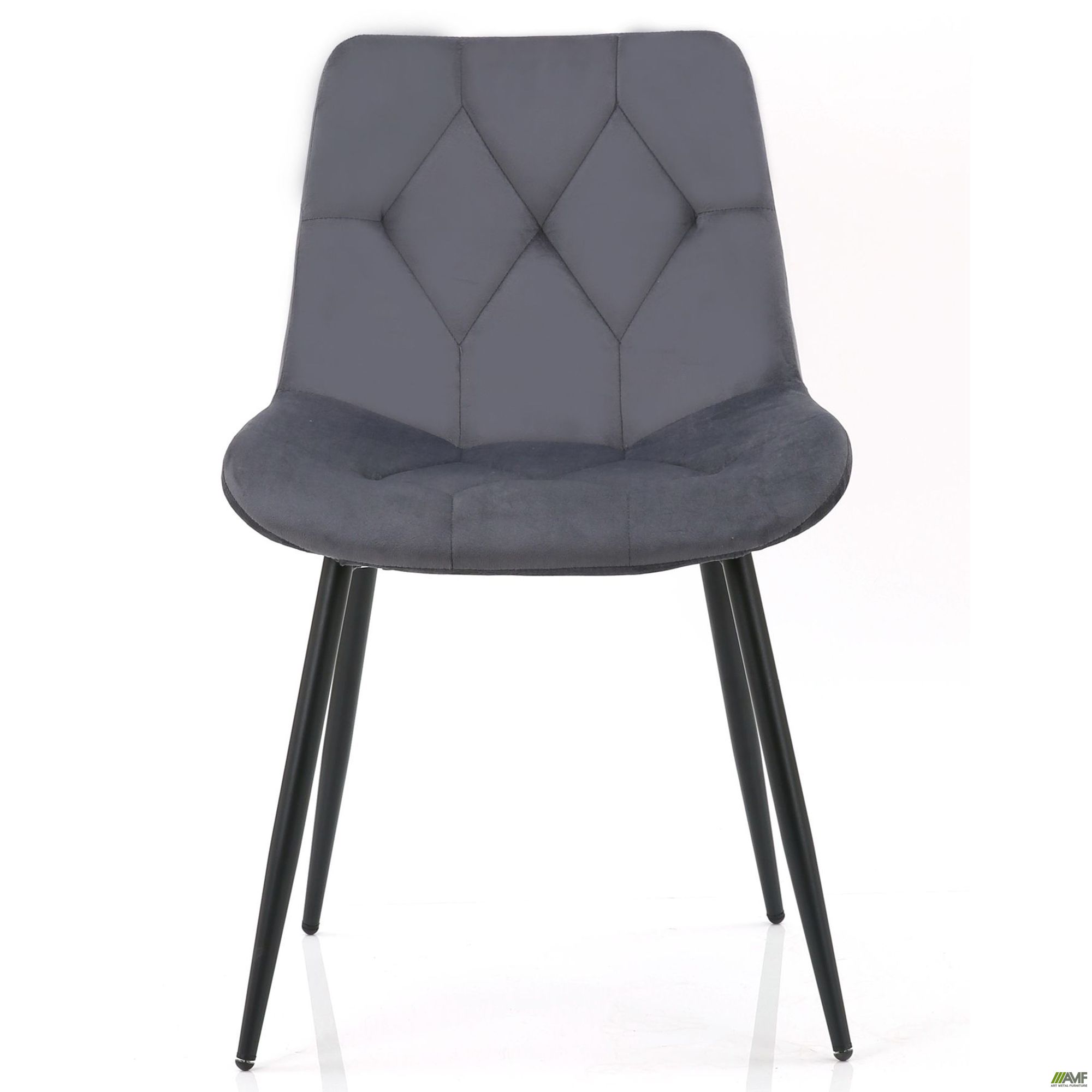 Фото 2 - Стул Justin вельвет темно-серый Фото 2 - Стул Justin вельвет темно-серый