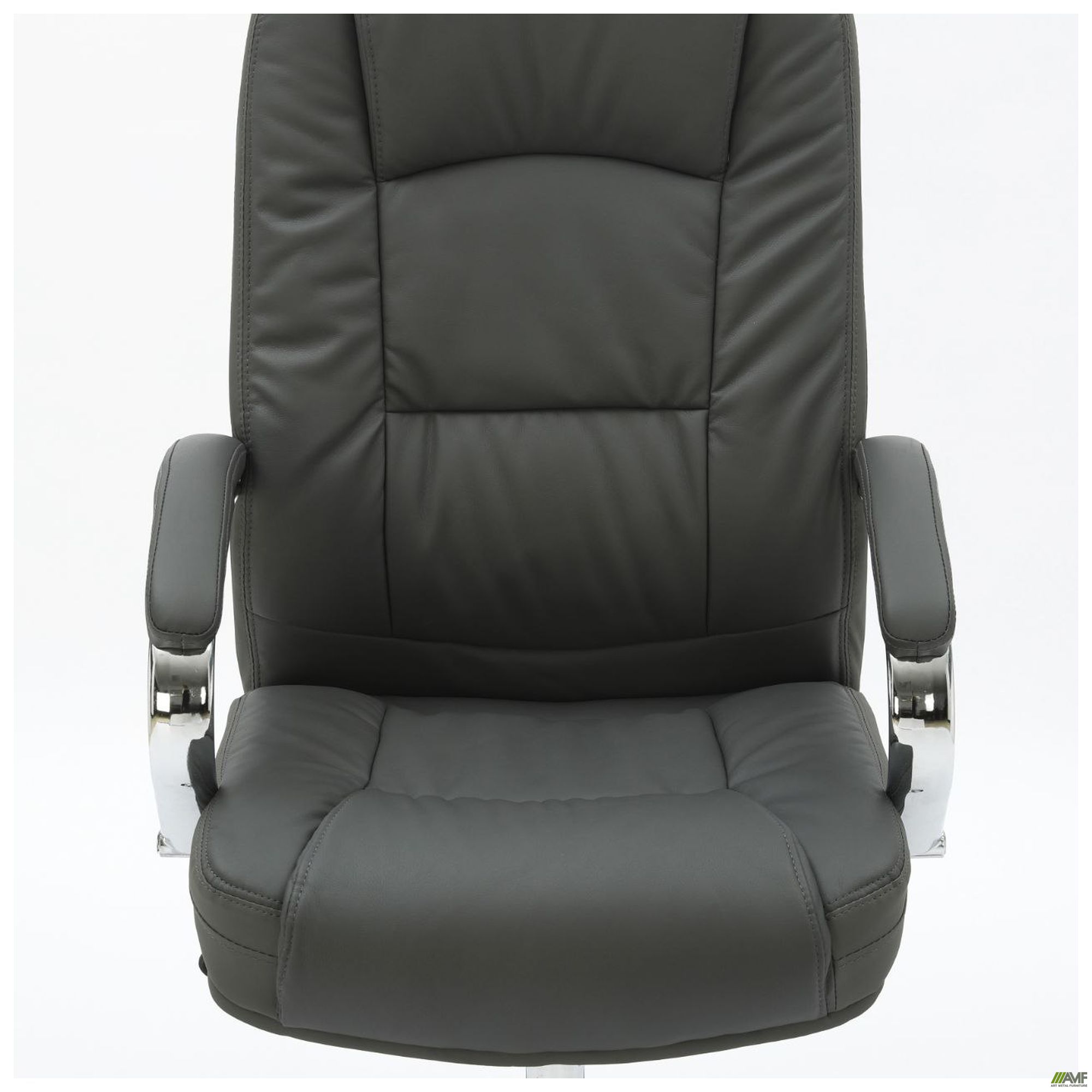 Фото 8 - Кресло Marselle-Ch хром НВ, механизм Anyfix, кожзам серый Фото 8 - Кресло Marselle-Ch хром НВ, механизм Anyfix, кожзам серый