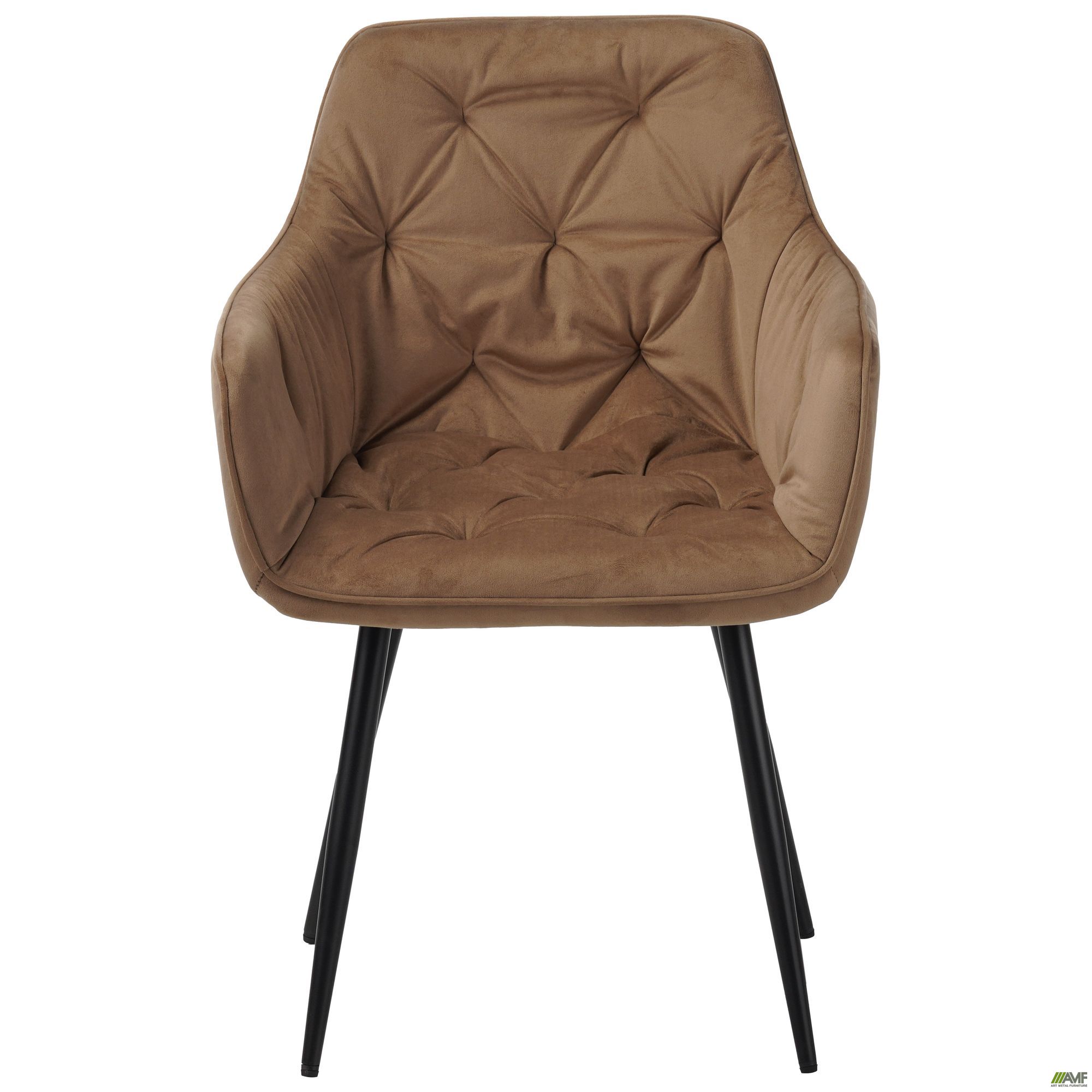 Фото 2 - Кресло Liana черный/вельвет кофейный Фото 2 - Кресло Liana черный/вельвет кофейный