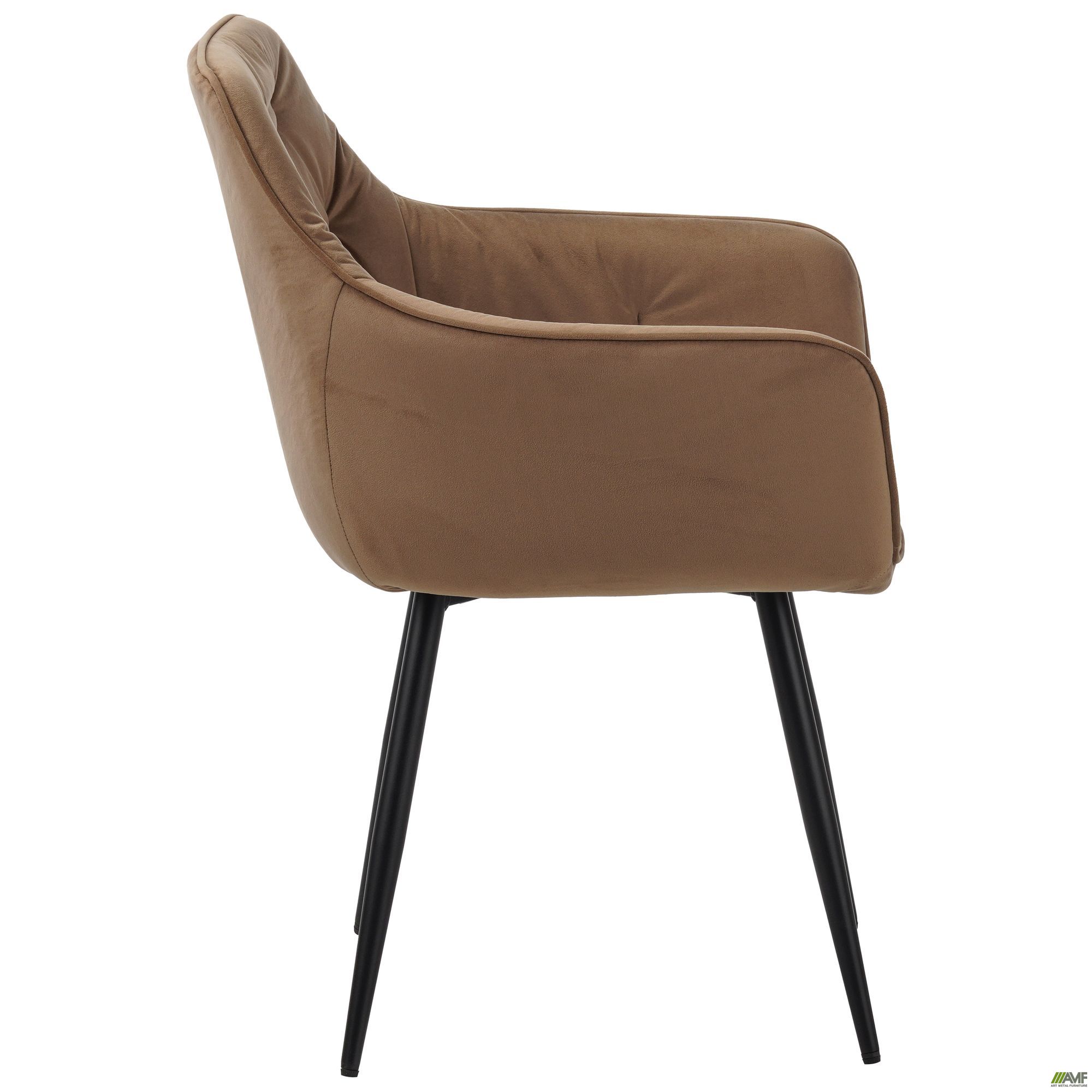 Фото 3 - Кресло Liana черный/вельвет кофейный Фото 3 - Кресло Liana черный/вельвет кофейный