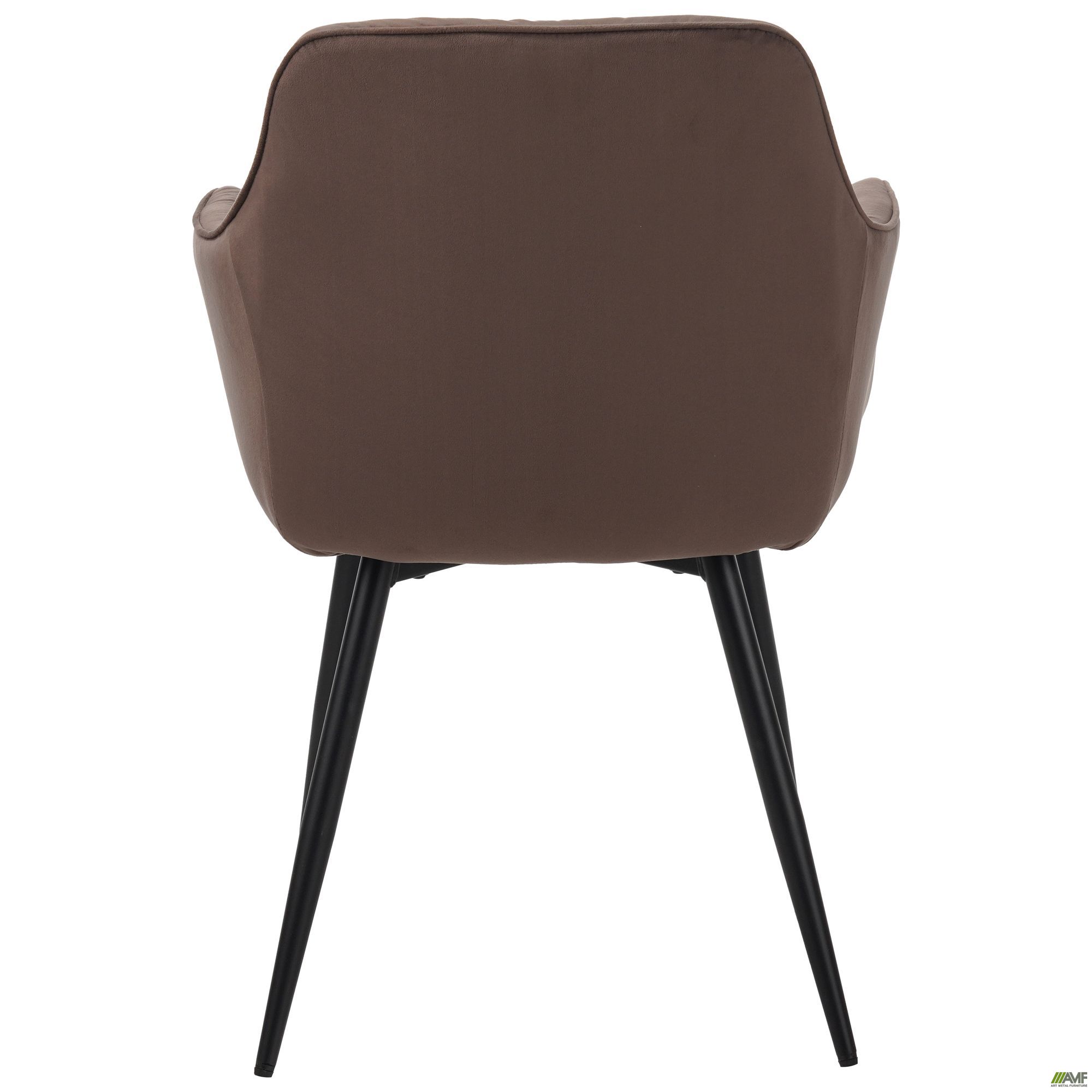 Фото 4 - Кресло Liana черный/вельвет коричневый Фото 4 - Кресло Liana черный/вельвет коричневый