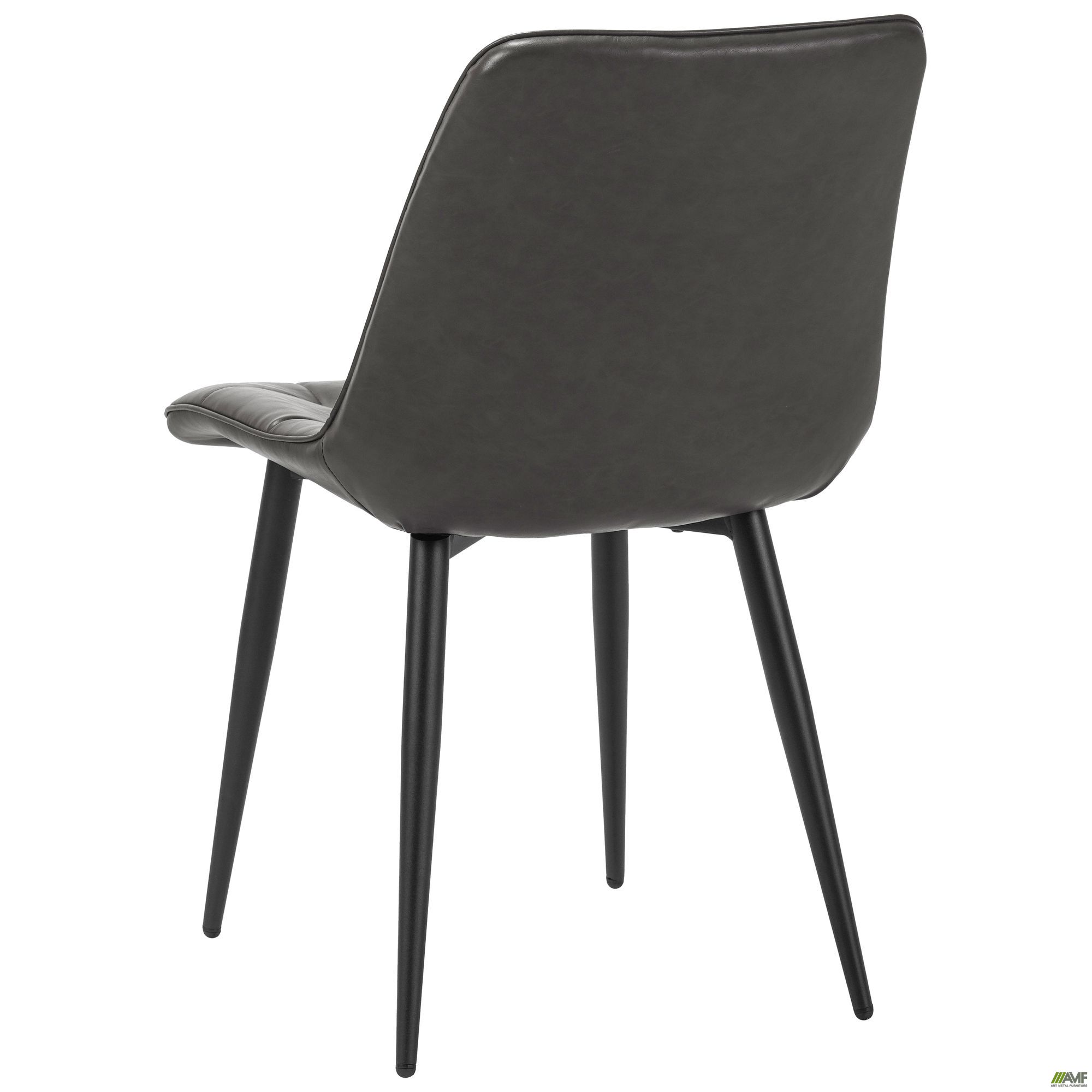 Фото 4 - Стул обеденный Arkansas-D черный/кожзам серый Фото 4 - Стул обеденный Arkansas-D черный/кожзам серый