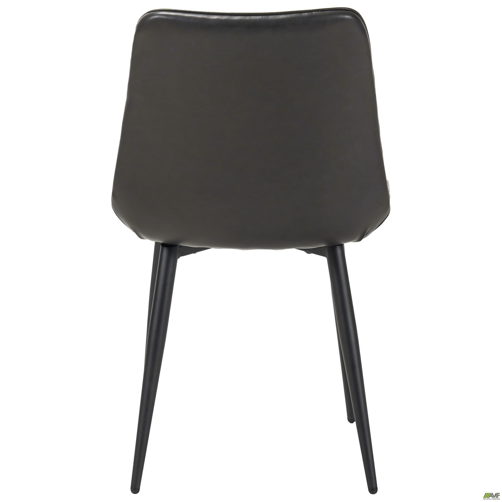 Фото 5 - Стул обеденный Arkansas-D черный/кожзам серый Фото 5 - Стул обеденный Arkansas-D черный/кожзам серый