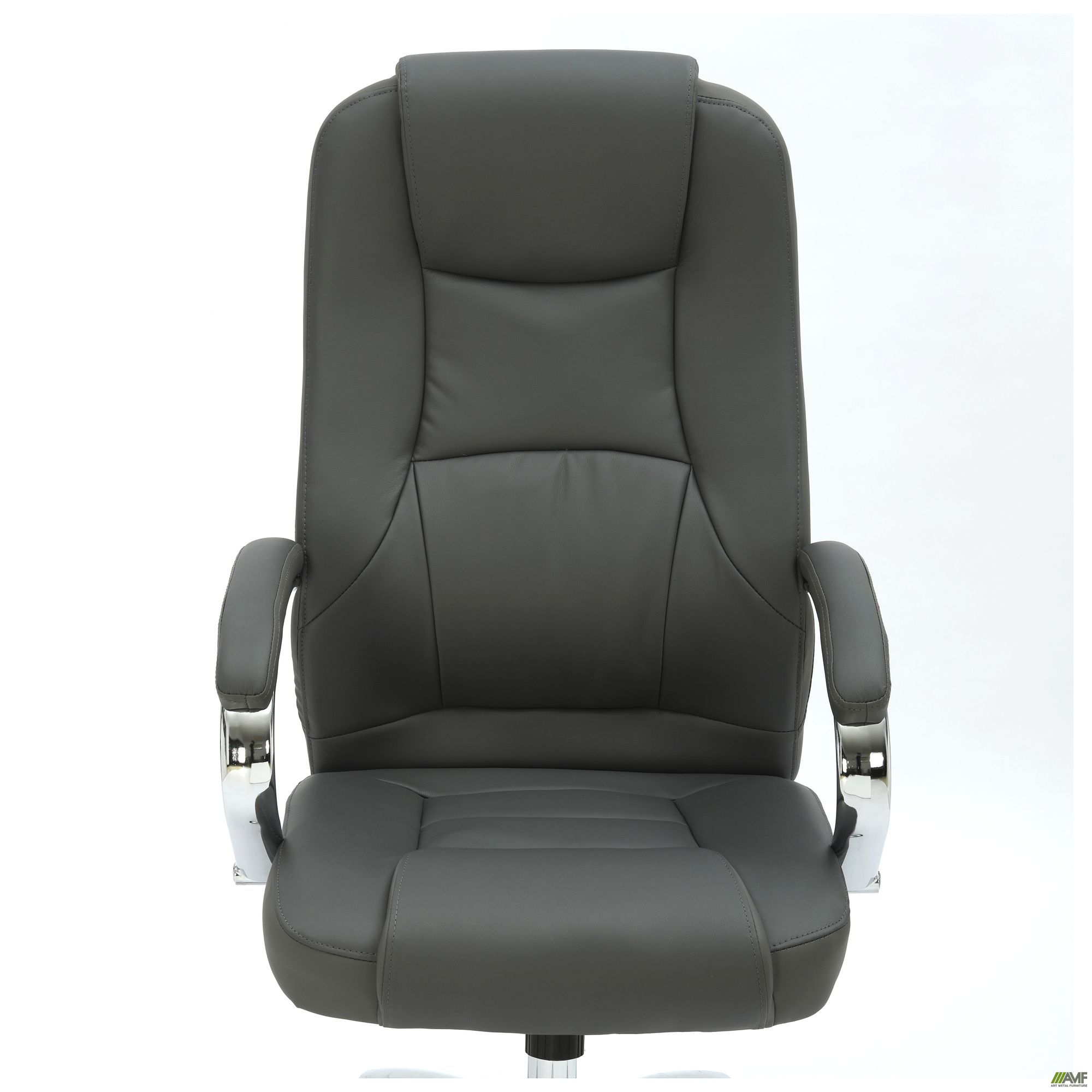 Фото 7 - Кресло Mustang-Ch хром НВ, механизм Anyfix, кожзам серый Фото 7 - Кресло Mustang-Ch хром НВ, механизм Anyfix, кожзам серый