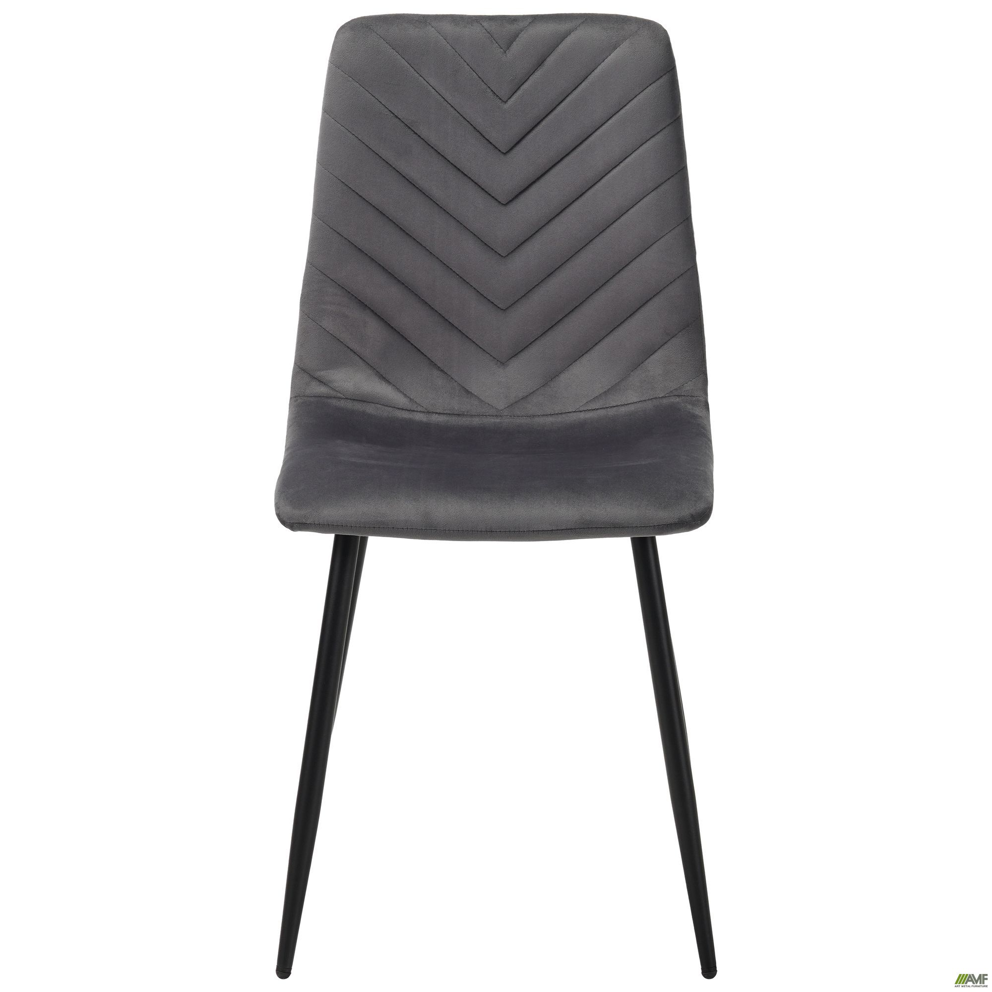Фото 3 - Стілець обідній Loki чорний/velvet темно-сірий Фото 3 - Стілець обідній Loki чорний/velvet темно-сірий