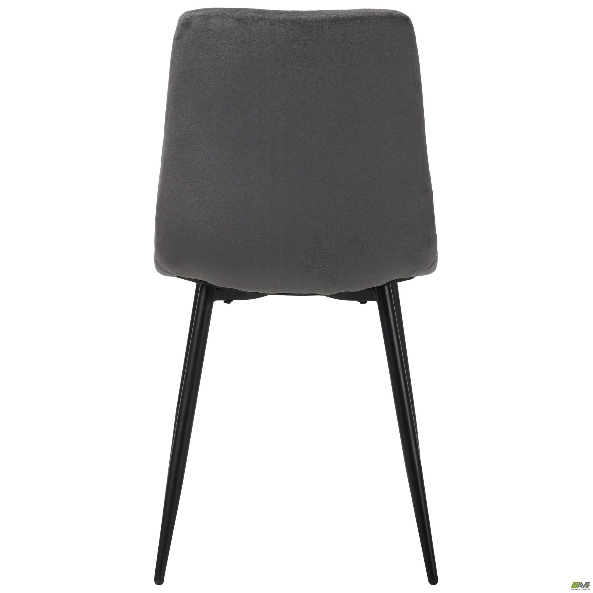 Фото 4 - Стілець обідній Loki чорний/velvet темно-сірий Фото 4 - Стілець обідній Loki чорний/velvet темно-сірий
