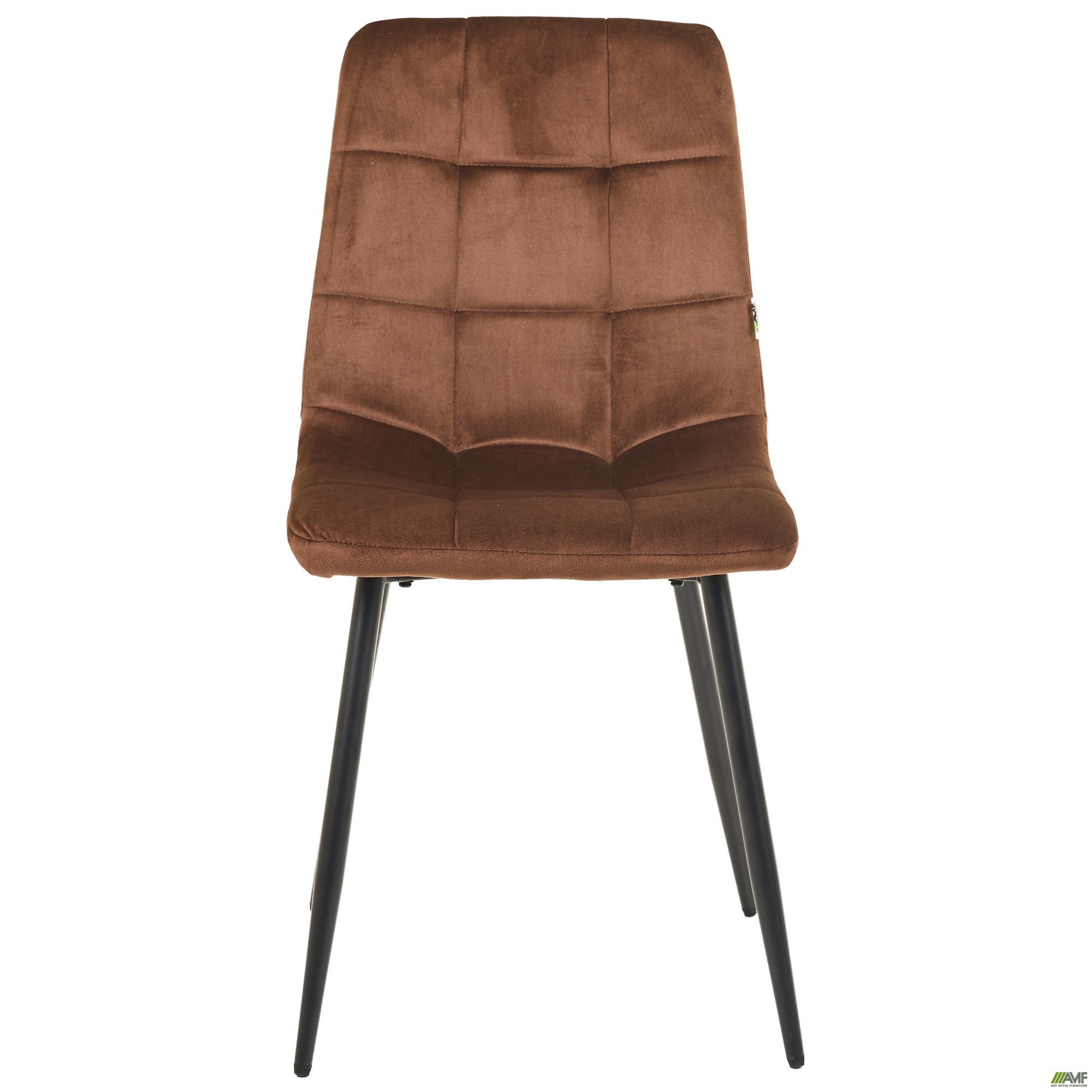 Фото 3 - Стілець Cherry чорний/вельвет сіро-синій Фото 3 - Стілець Cherry чорний/вельвет сіро-синій