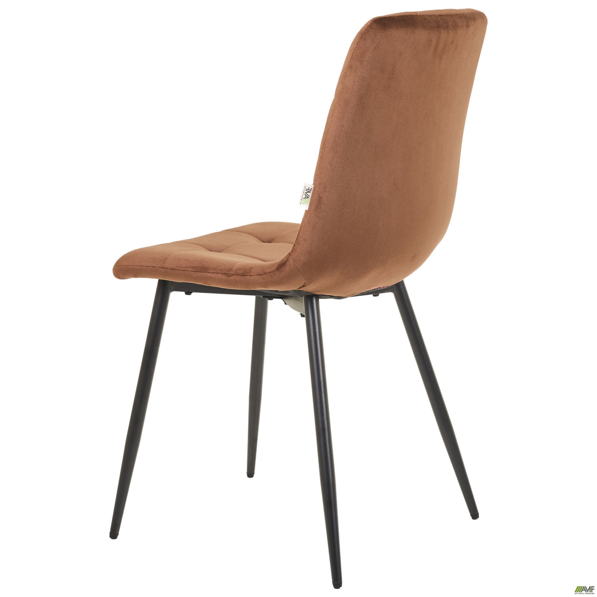 Фото 5 - Стілець Cherry чорний/вельвет сіро-синій Фото 5 - Стілець Cherry чорний/вельвет сіро-синій