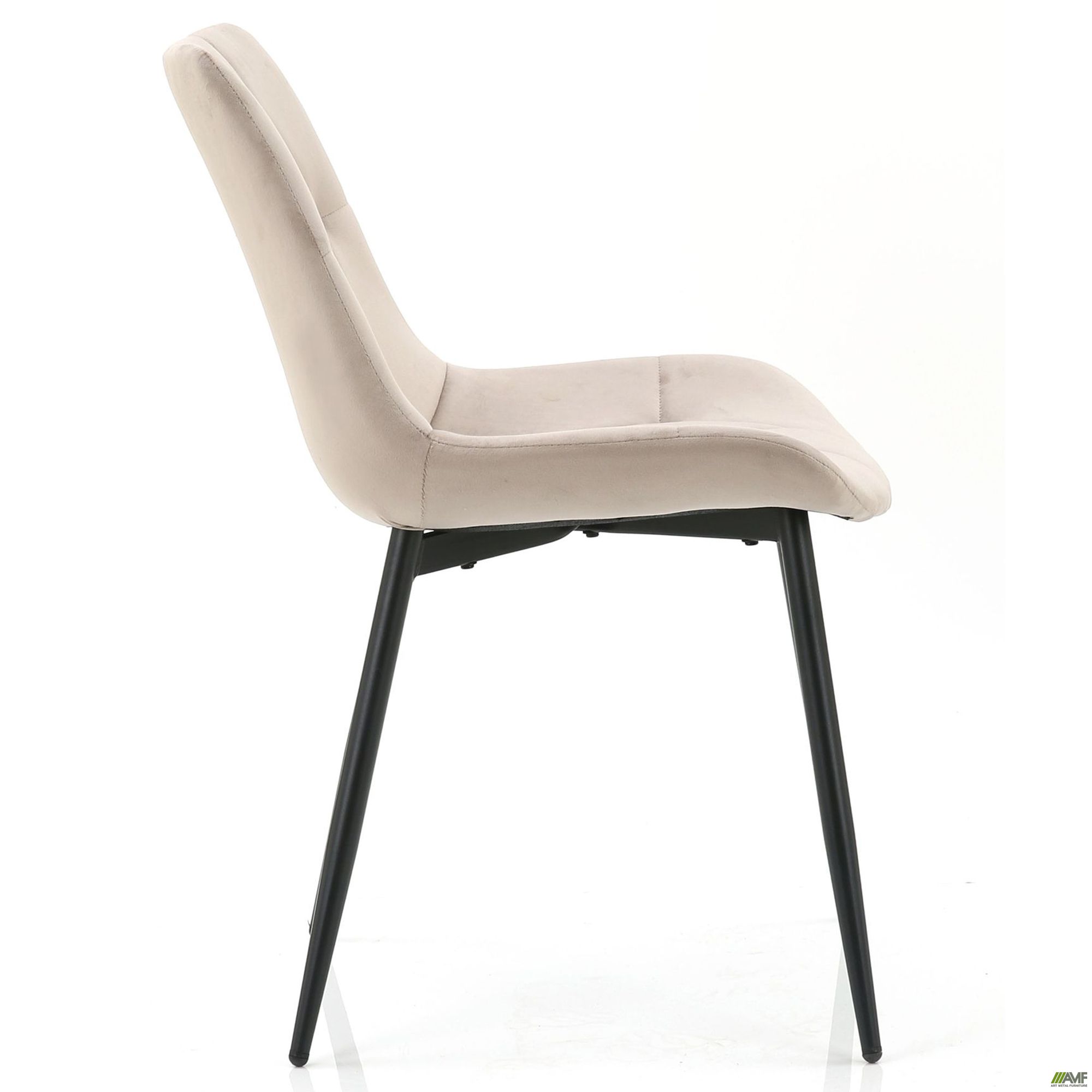 Фото 2 - Стілець Justin вельвет темно-бежевий Фото 2 - Стілець Justin вельвет темно-бежевий