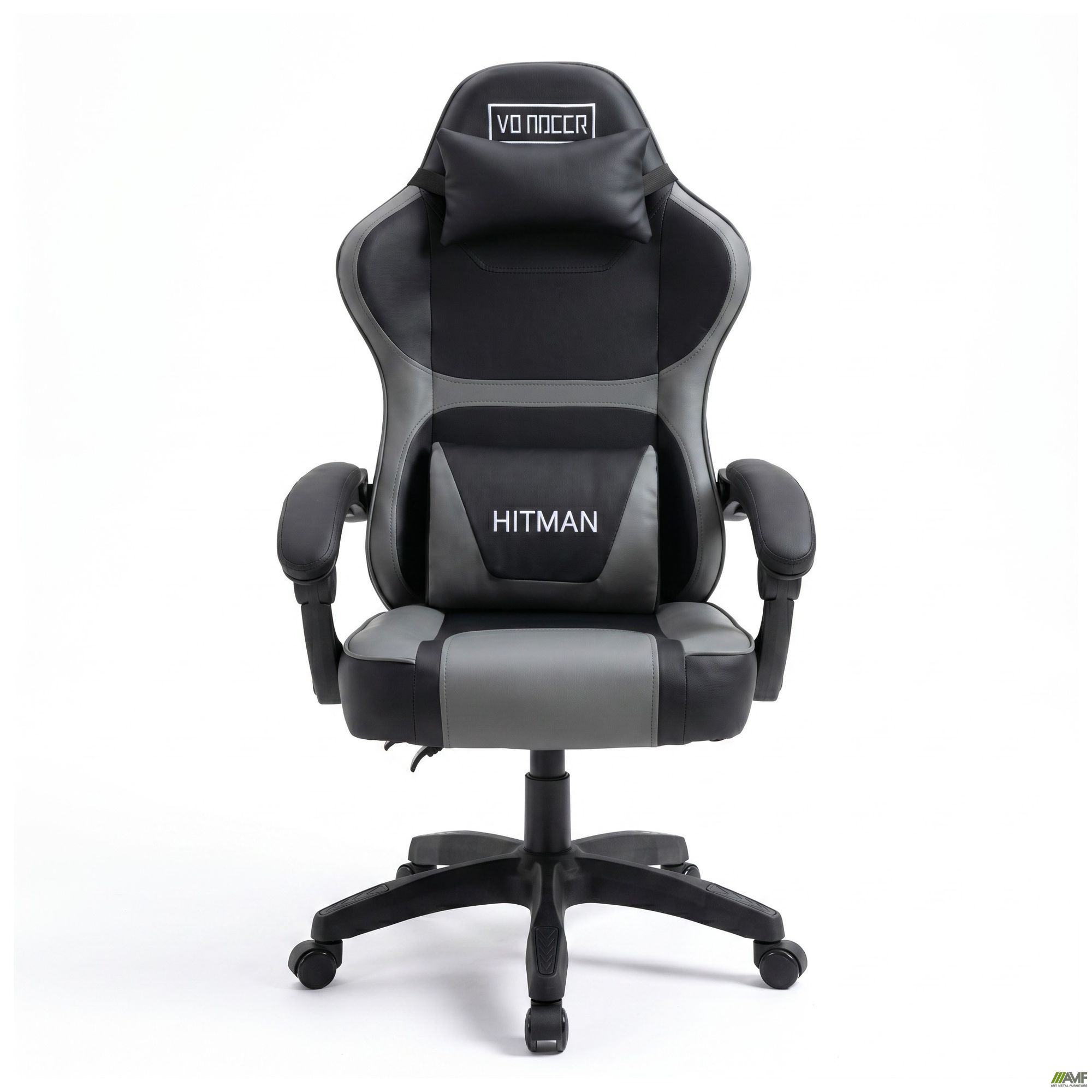 Фото 3 - Кресло геймерское VR Racer Dexter Hitman черный/серый Фото 3 - Кресло геймерское VR Racer Dexter Hitman черный/серый
