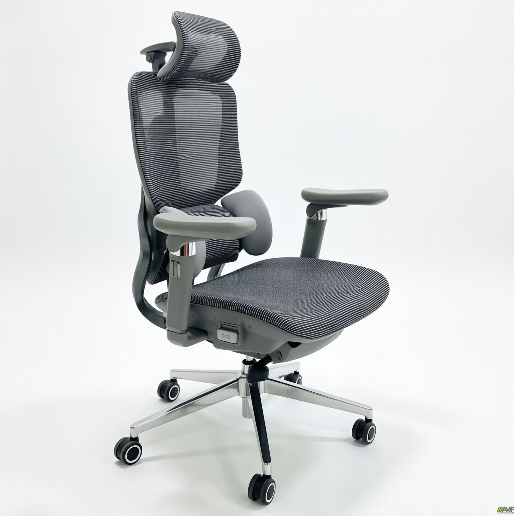 Фото 1 - Крісло Norvex сітка сіра Фото 1 - Крісло Norvex сітка сіра