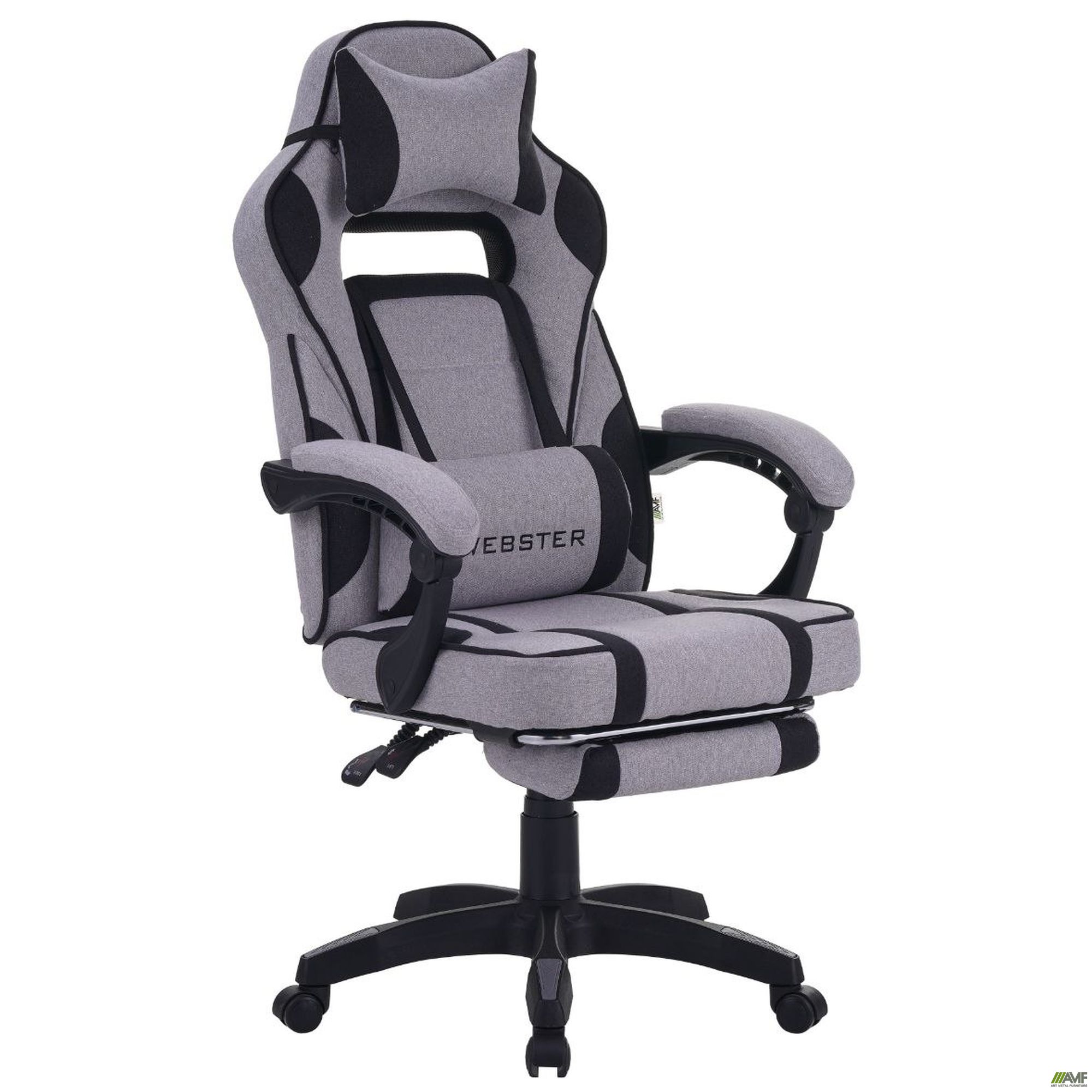 Фото 1 - Кресло геймерское VR Racer Textile Webster зеленый-черный Фото 1 - Кресло геймерское VR Racer Textile Webster зеленый-черный