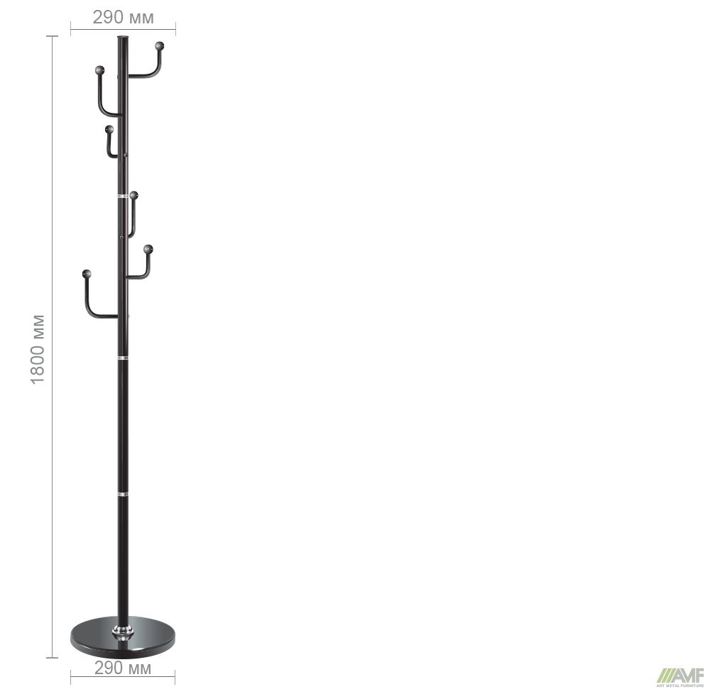 Характеристики Вешалка Sinti черная Характеристики Вешалка Sinti черная