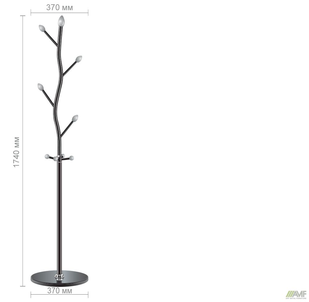 Характеристики Вешалка Shenan черная Характеристики Вешалка Shenan черная