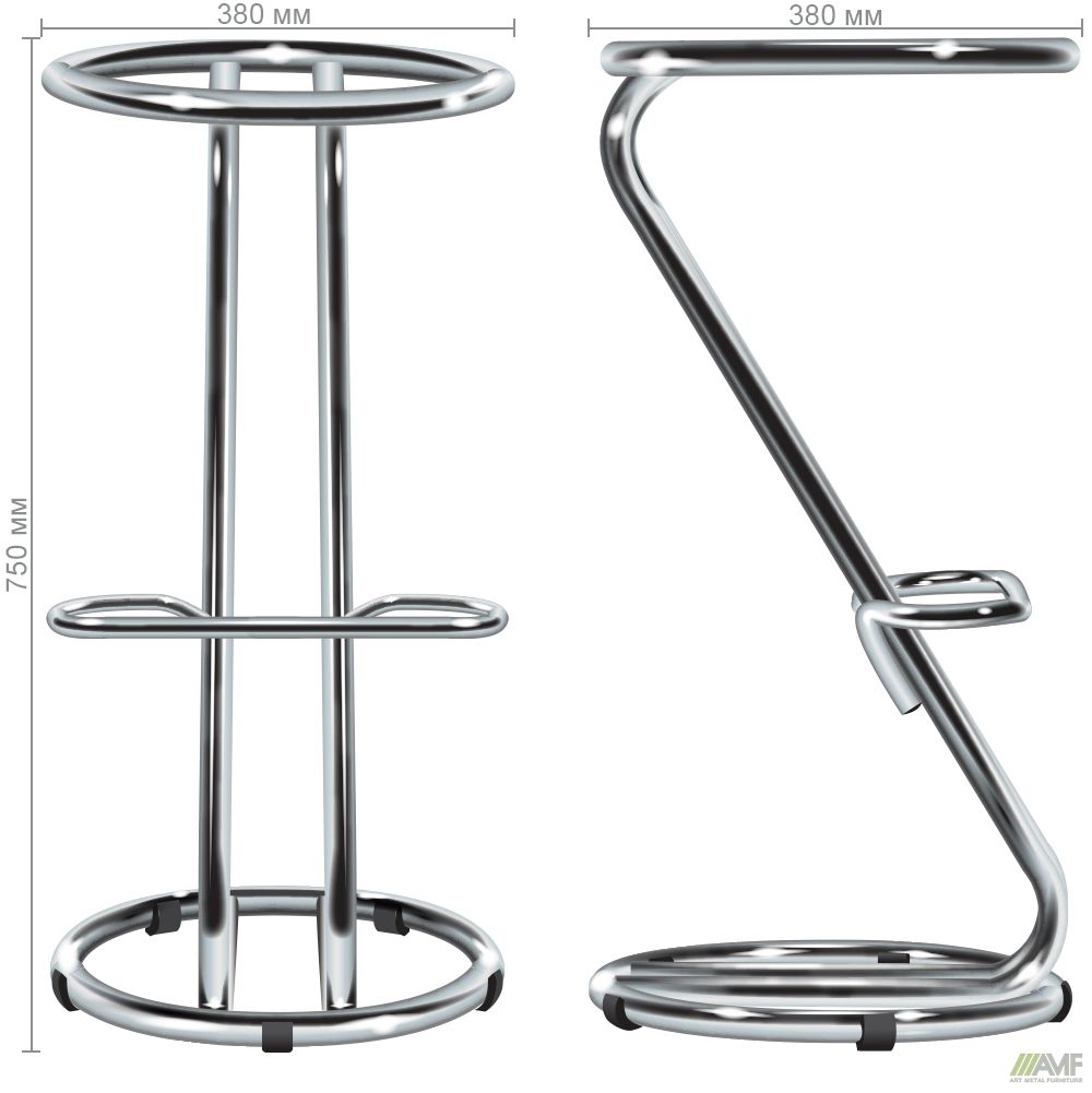 Характеристики Каркас Зета хром з метизами Характеристики Каркас Зета хром з метизами